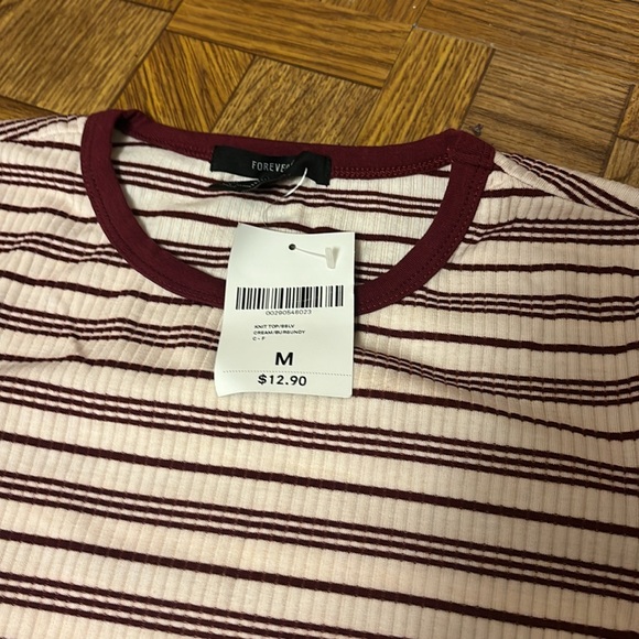 NWT Forever 21 Striped Shirt - Picture 2 of 2